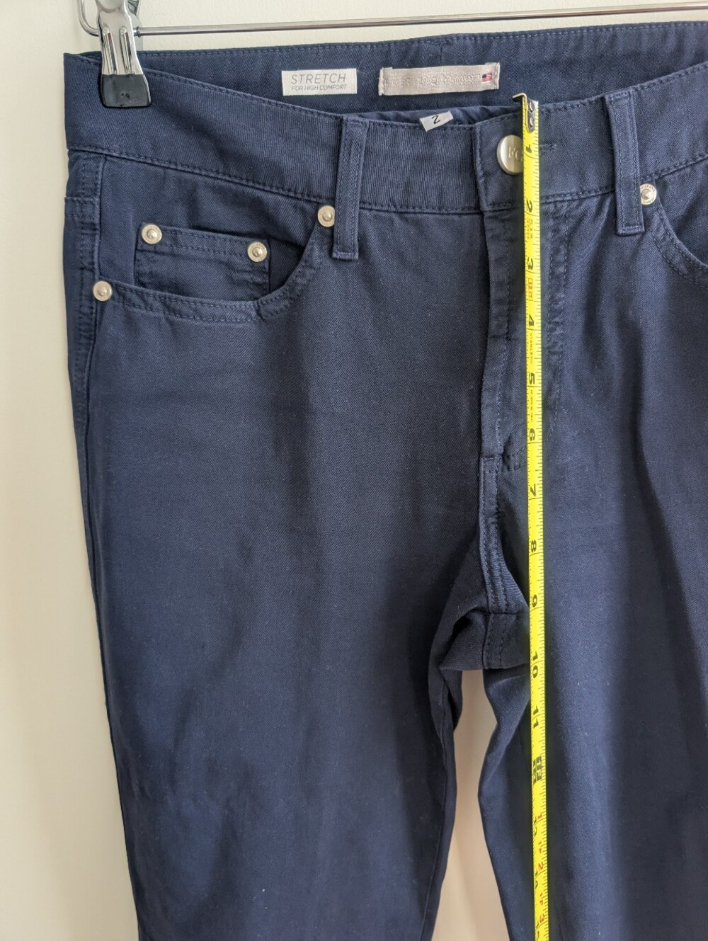 FABRIZIO GIANNI Women’s Stretch For High Comfort Jeans Navy Sz 2 - Picture 9 of 10